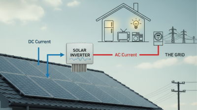 How does an inverter function in a solar power system?