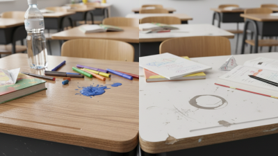 What is the Difference Between HPL and MDF for School Desks?