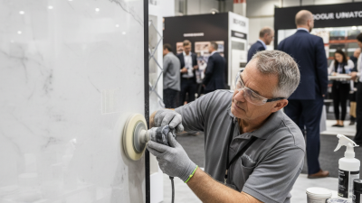 How to Remove Etch Marks from Polished Marble for Trade Shows?