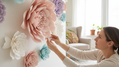 How to Install Giant Paper Flowers on Drywall Easily?