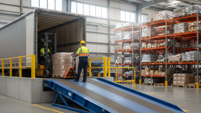 How does a hydraulic dock leveler work in warehouses?