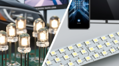 What is the difference between DIP and SMD LED technology?