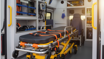What is the weight capacity of a standard ambulance stretcher?