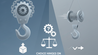 How to Choose Between a Chain Hoist and a Wire Rope Hoist?