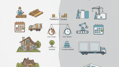 What is the difference between traditional and prefabricated houses?