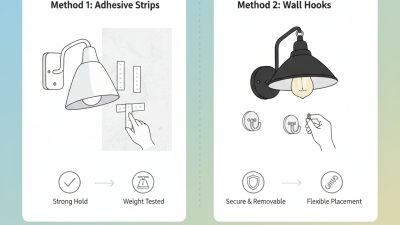 How to Install a Wall Lamp Without Drilling Easily?