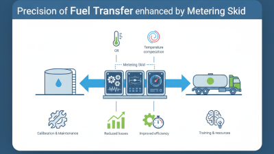 How does a metering skid enhance fuel transfer precision?