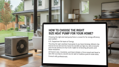How to Choose the Right Size Heat Pump for Your Home?