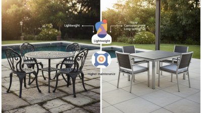 How to Choose Aluminum Over Iron for Your Patio Sets?