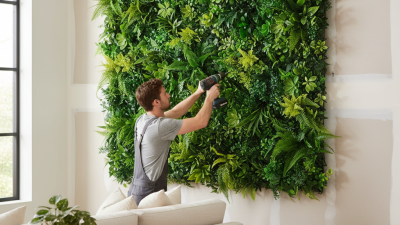 How to Install an Artificial Green Wall on Drywall Easily?