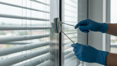 How to clean built-in louvers in hollow glass units effectively?