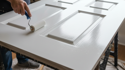 How to Paint a Wooden Door Without Brush Marks Easily?