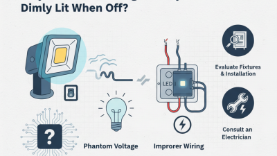 Why Do LED Flood Lights Stay Dimly Lit When Off?