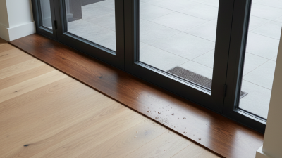 What is the function of door thresholds in home design?
