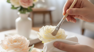 How to Clean Dust Off Delicate Silk Flower Petals?