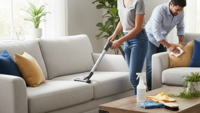 How to Clean Fabric Living Room Furniture Effectively?