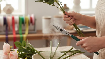 How to Easily Shorten Artificial Flower Stems Without Wire Cutters?