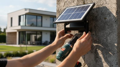 How to Install Solar Flood Lights on Concrete Wall Easily?