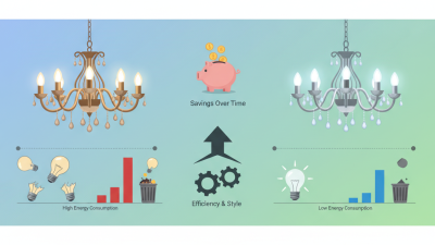 What are the advantages of using LED bulbs in chandeliers?