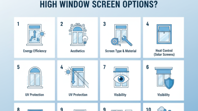 China Top 10 Tips for Choosing High Windows Screen Options?