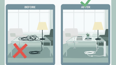 Why Should You Hide Lamp Cords on a Glass Table?