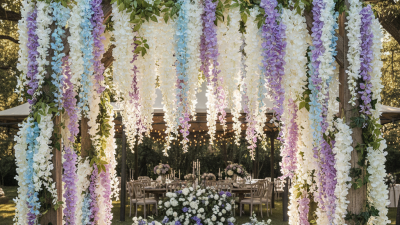 10 Tips for Using Silk Wisteria in Outdoor Wedding Decor?