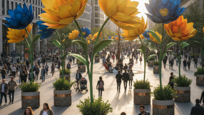 How to Secure Giant Flowers in Busy Areas Safely?
