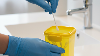 How to safely dispose of used medical swabs at home?