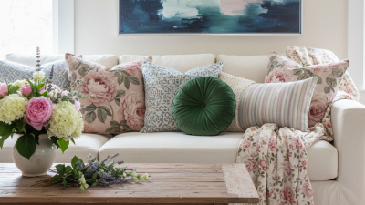 How to Match Mismatched Pillows with Floral Decor?