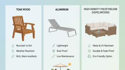 Best Materials for Long Lasting Outdoor Furniture What to Choose?
