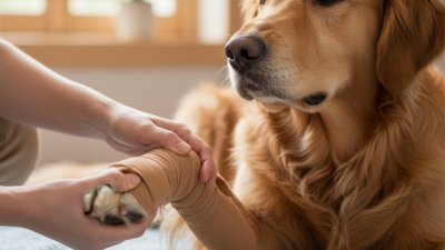 How to Wrap a Dog's Paw with Self Adherent Wrap Easily?