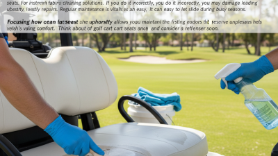 How to Clean Golf Cart Seats and Upholstery Effectively?