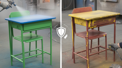 Why Choose Powder Coating Over Spray Paint for School Desks?