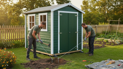 How to Securely Anchor a Garden Shed Without Concrete?