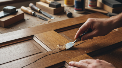 How to Effectively Fill Cracks in Solid Wood Door Panels?