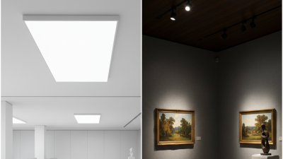 What is the difference between panel lights and downlights?