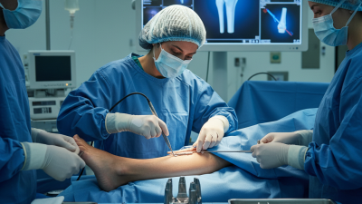 How are orthopedic implants inserted in surgical procedures?