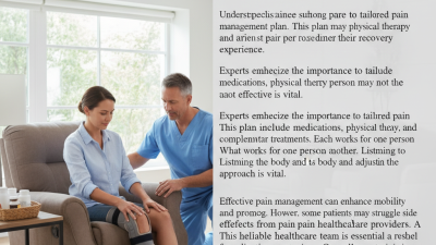 How to Effectively Manage Pain After Orthopedic Surgery?
