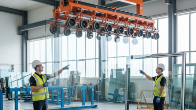 What is the advantage of vacuum lifters for glass handling?