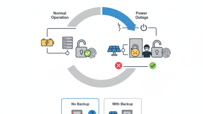 How do biometric security doors function during power outages?