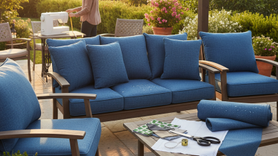 How to Make Outdoor Cushions with Weather Resistant Fabrics?