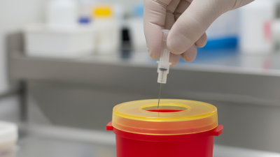 How to safely dispose of used blood collection needles?