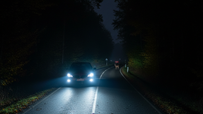 How do LED headlights enhance night-time driving safety?