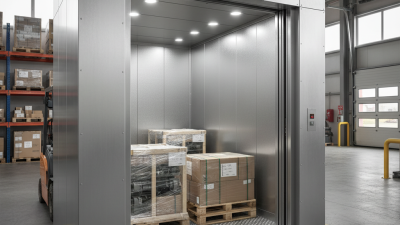 What is the weight capacity of a standard freight elevator?