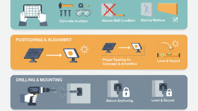 How to Install Solar Flood Lights on Concrete Wall Easily?