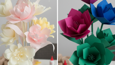 10 Key Differences Between Crepe Paper and Cardstock Flowers?