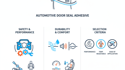 Why Choose Automotive Door Seal Adhesive for Your Needs?