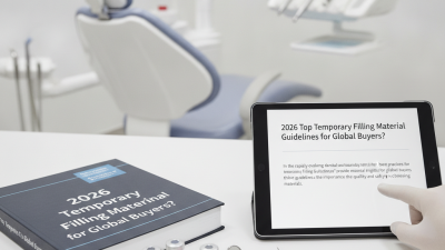 2026 Top Temporary Filling Material Guidelines for Global Buyers?
