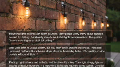China Top Guide on How to Mount Lights on Brick Without Drilling?