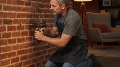 How to Install a Battery Powered Sconce on Brick Wall?